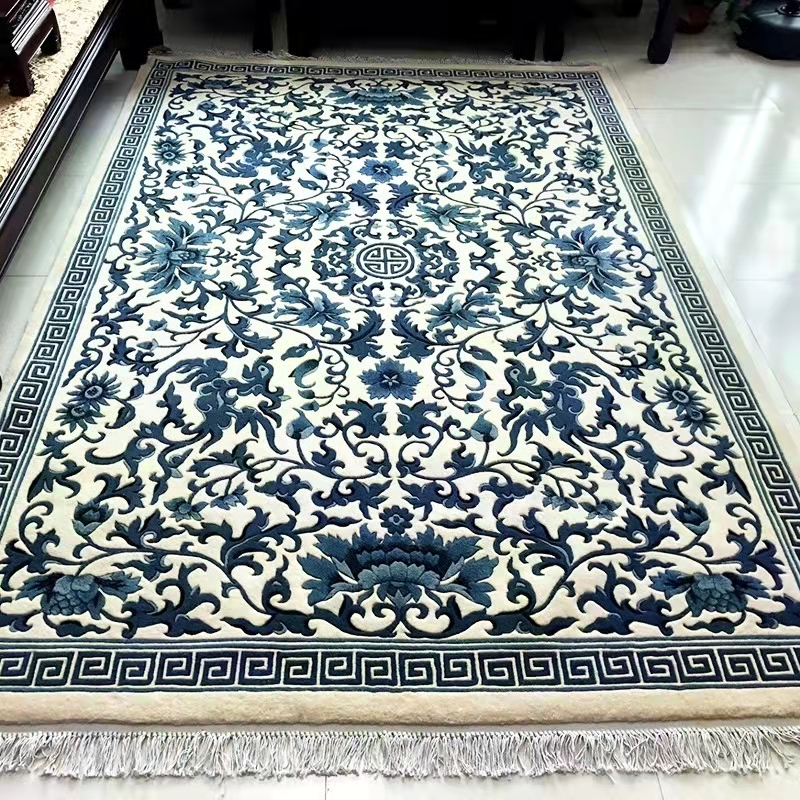 手工打結(jié)羊毛地毯